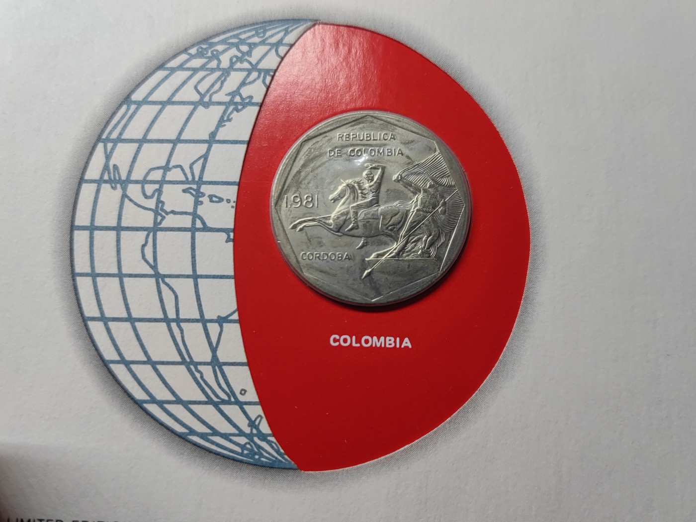 外国邮品精品专场（秒杀场）第①①场 邮币封-哥伦比亚共和国1981年10比索