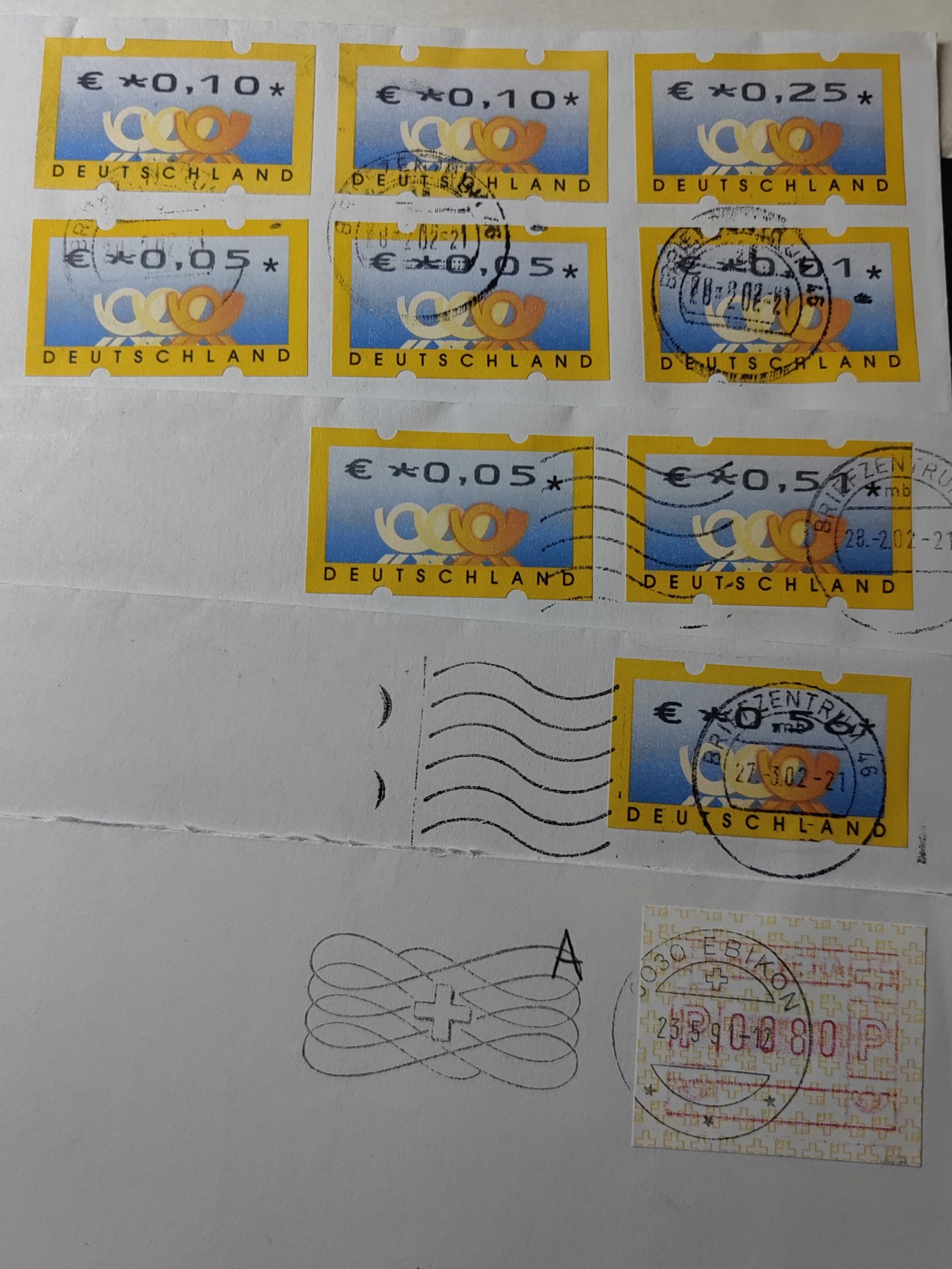 外国邮品精品专场（秒杀场）第①①场 德国瑞典电子邮票封5件（电子邮票）