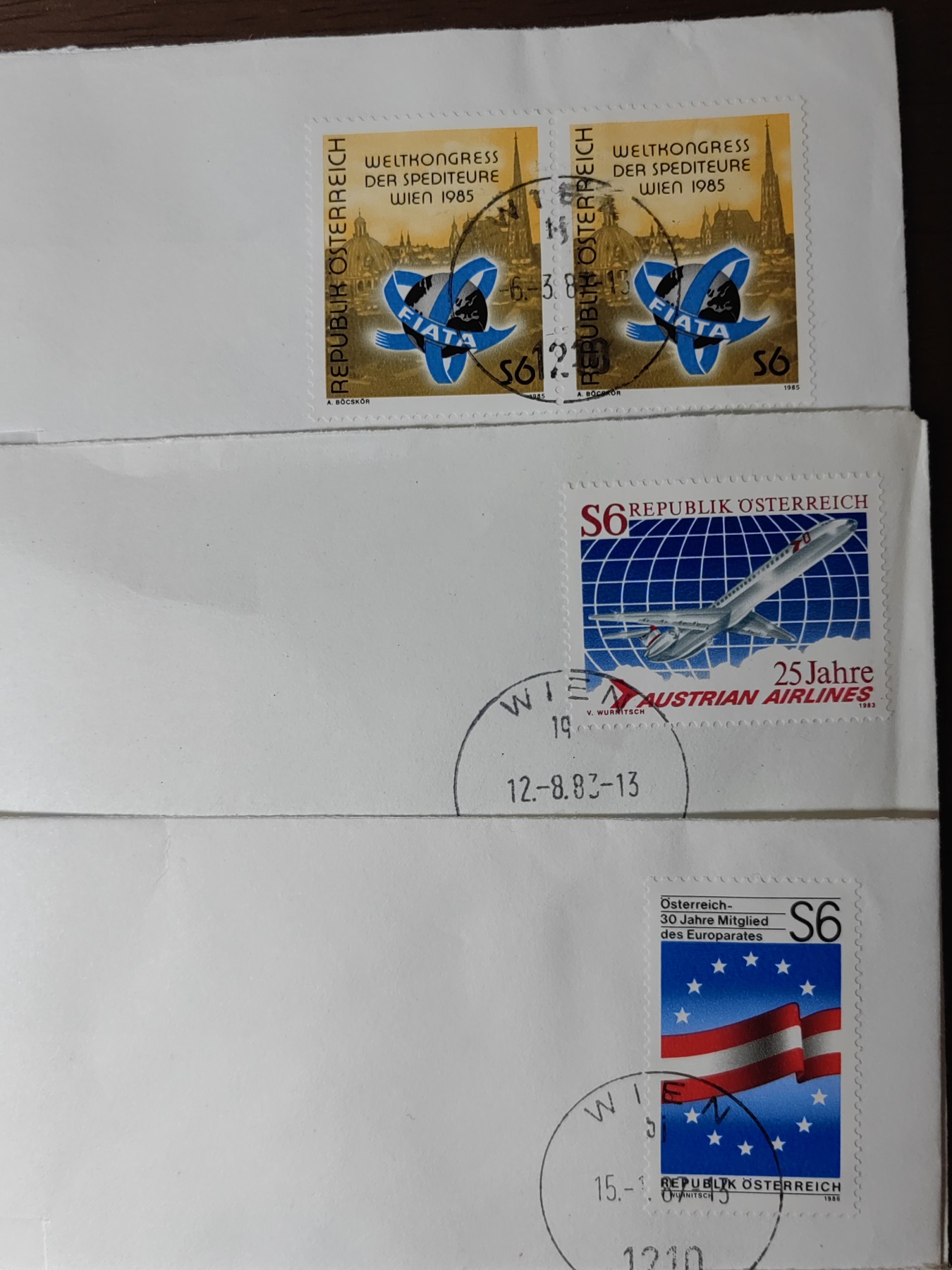 外国邮品精品专场（秒杀场）第①①场 奥地利实寄邮封一组（邮票品种丰富）不要错过，共10件