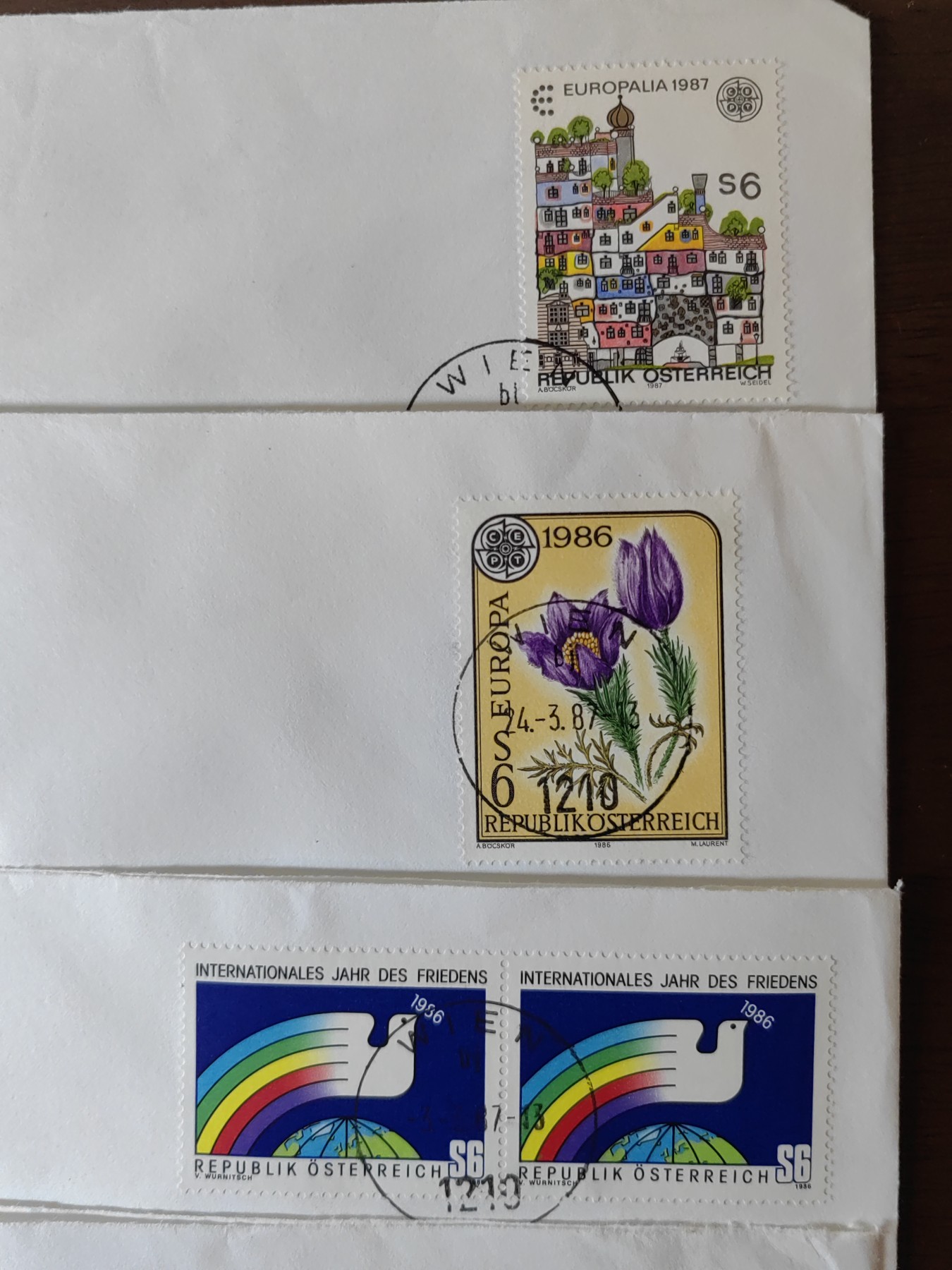 外国邮品精品专场（秒杀场）第①①场 奥地利实寄邮封一组（邮票品种丰富）不要错过，共10件