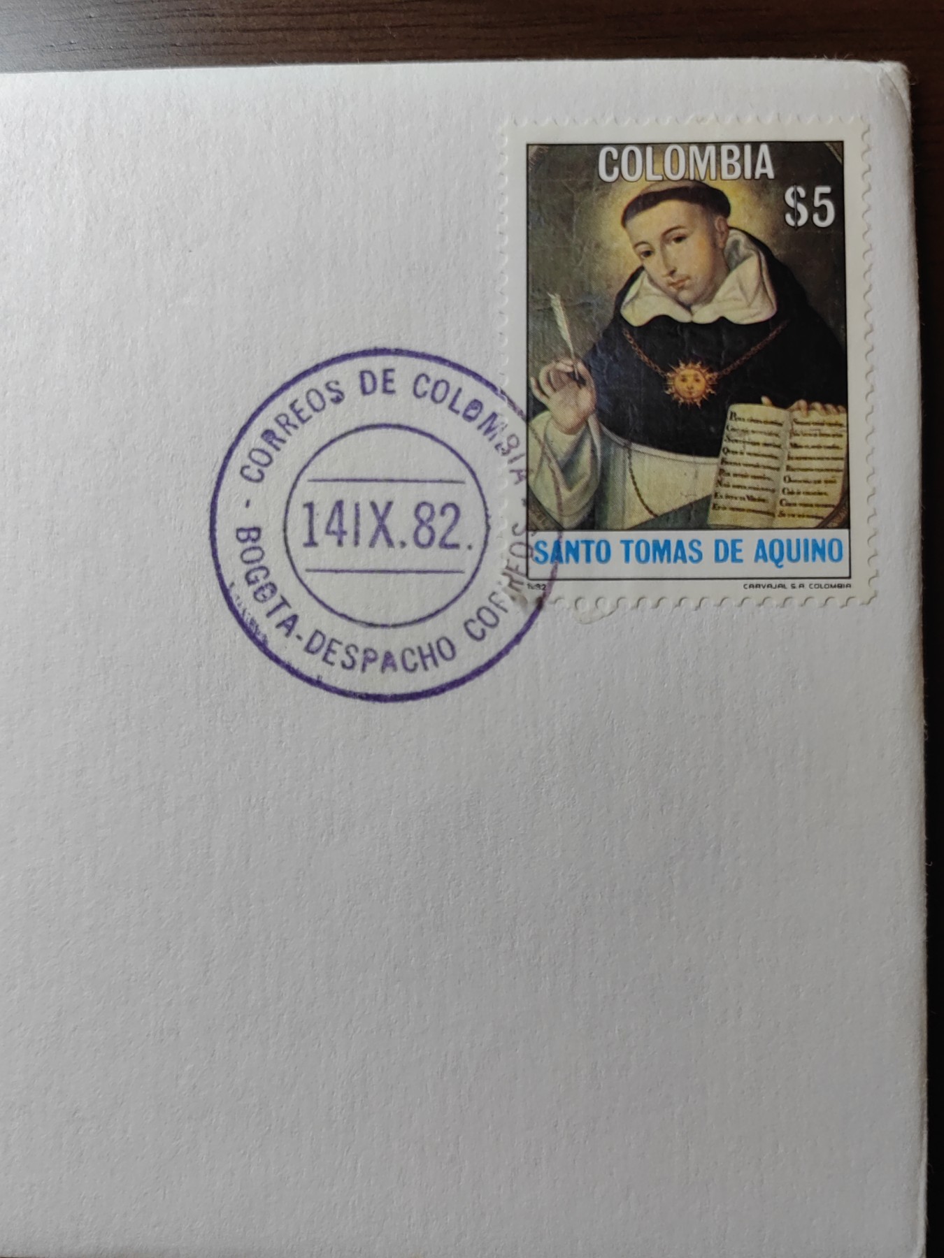 外国邮品精品专场（秒杀场）第①①场 邮币封-哥伦比亚共和国1981年10比索