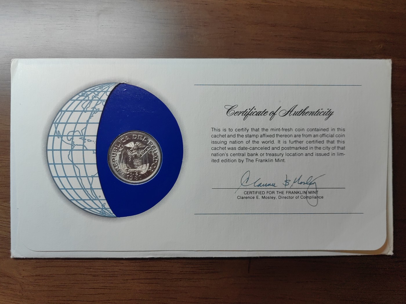 外国邮品精品专场（秒杀场）第①①场 邮币封-厄瓜多尔1980年1苏克雷