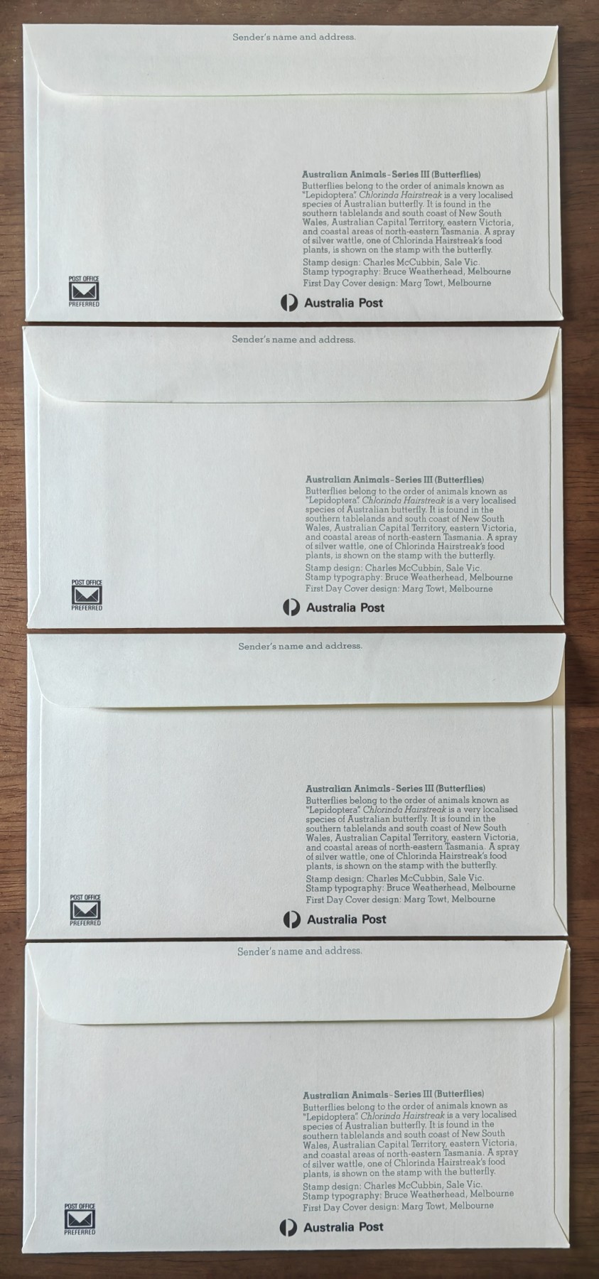 外国邮品精品专场（秒杀场）第①①场 澳大利亚昆虫 蝴蝶