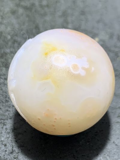 精美亚光朱砂点战国红玛瑙手工雕刻禅字珠一颗！ 精美亚光朱砂点战国红玛瑙手工雕刻禅字珠一颗！