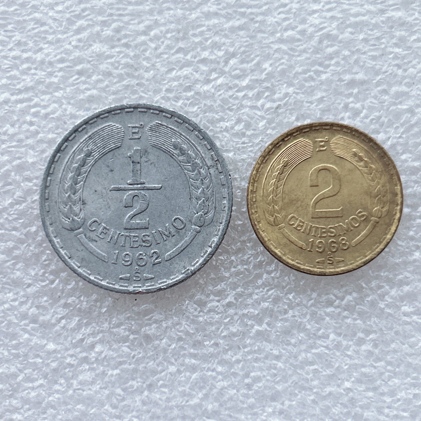 全场一元起拍 世界钱币散币场 第28期 智利60年代 美品 飞鹰版