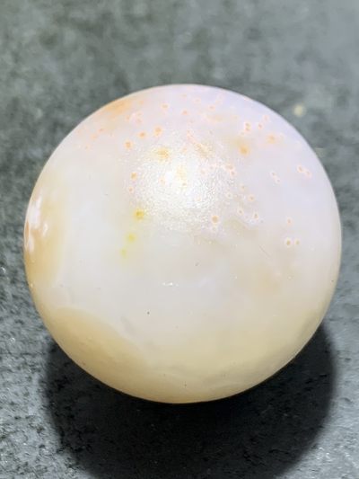 精美亚光朱砂点战国红玛瑙手工雕刻禅字珠一颗！ 精美亚光朱砂点战国红玛瑙手工雕刻禅字珠一颗！