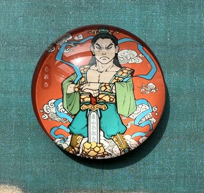 【直播】小花瓣艺术原创文创精品专场拍卖【第1场】 【二十八星宿系列】方形金边加厚卡+卡膜 36张+赠送冰箱贴一枚