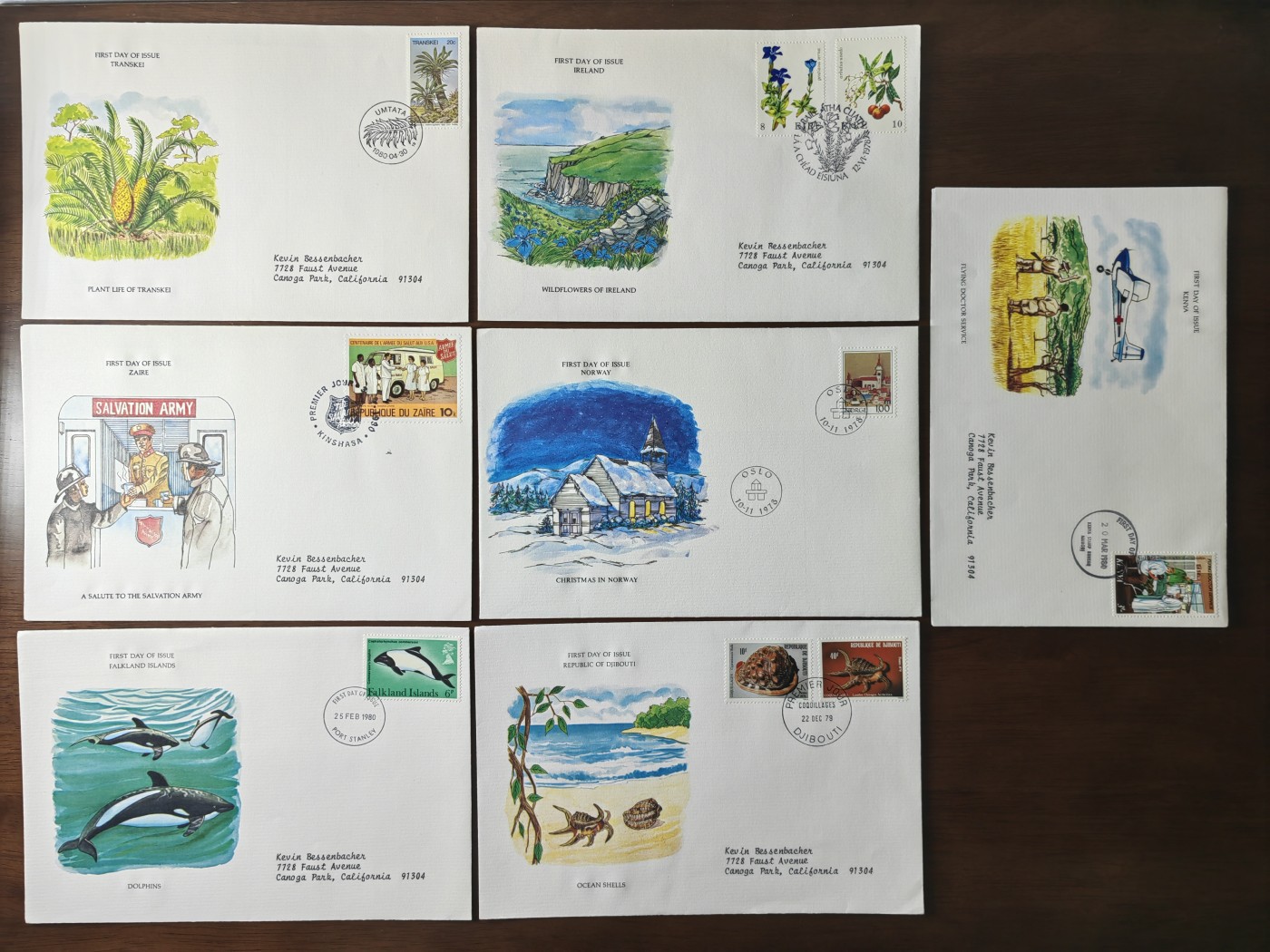 外国邮品精品专场（秒杀场）第①①场 多国纪念邮封共7件