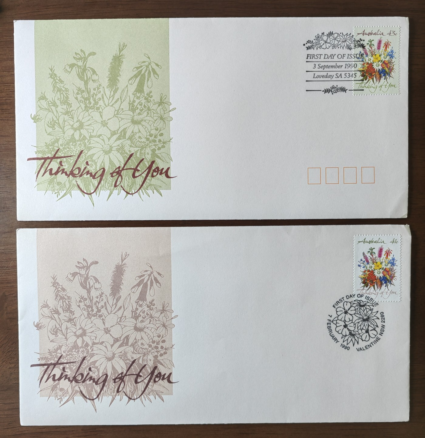 外国邮品精品专场（秒杀场）第①①场 1990年澳大利亚节日的问候纪念封