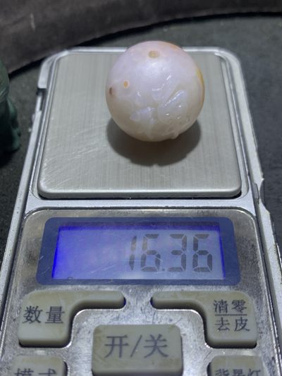 精美亚光朱砂点战国红玛瑙手工雕刻禅字珠一颗！ 精美亚光朱砂点战国红玛瑙手工雕刻禅字珠一颗！