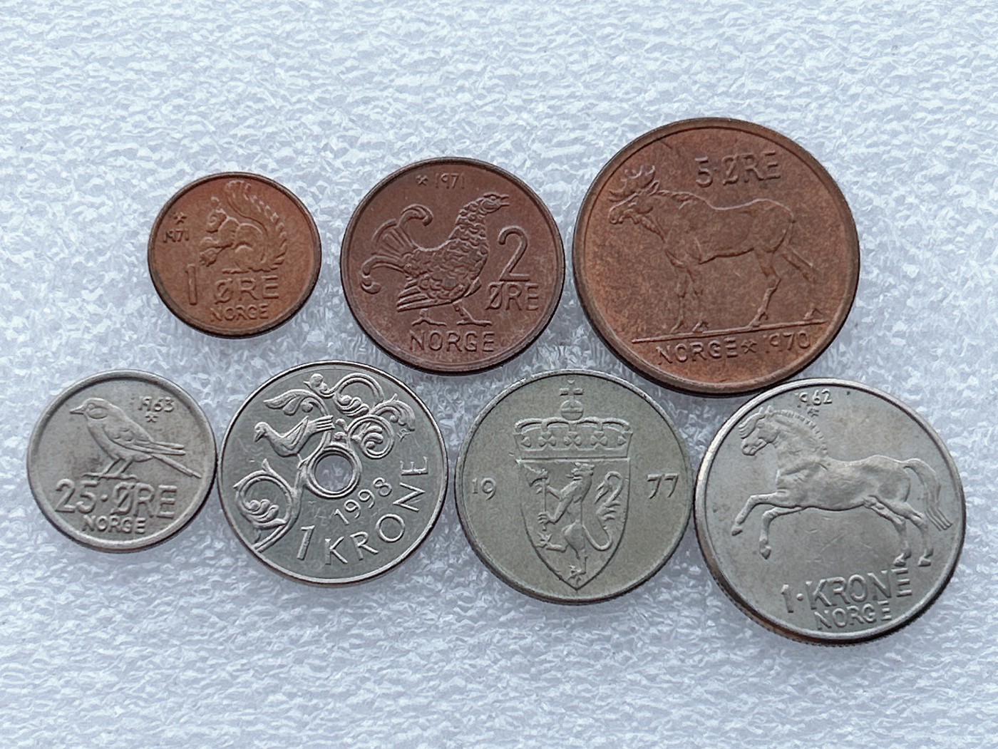 全场一元起拍 世界钱币散币场 第27期 挪威 动物