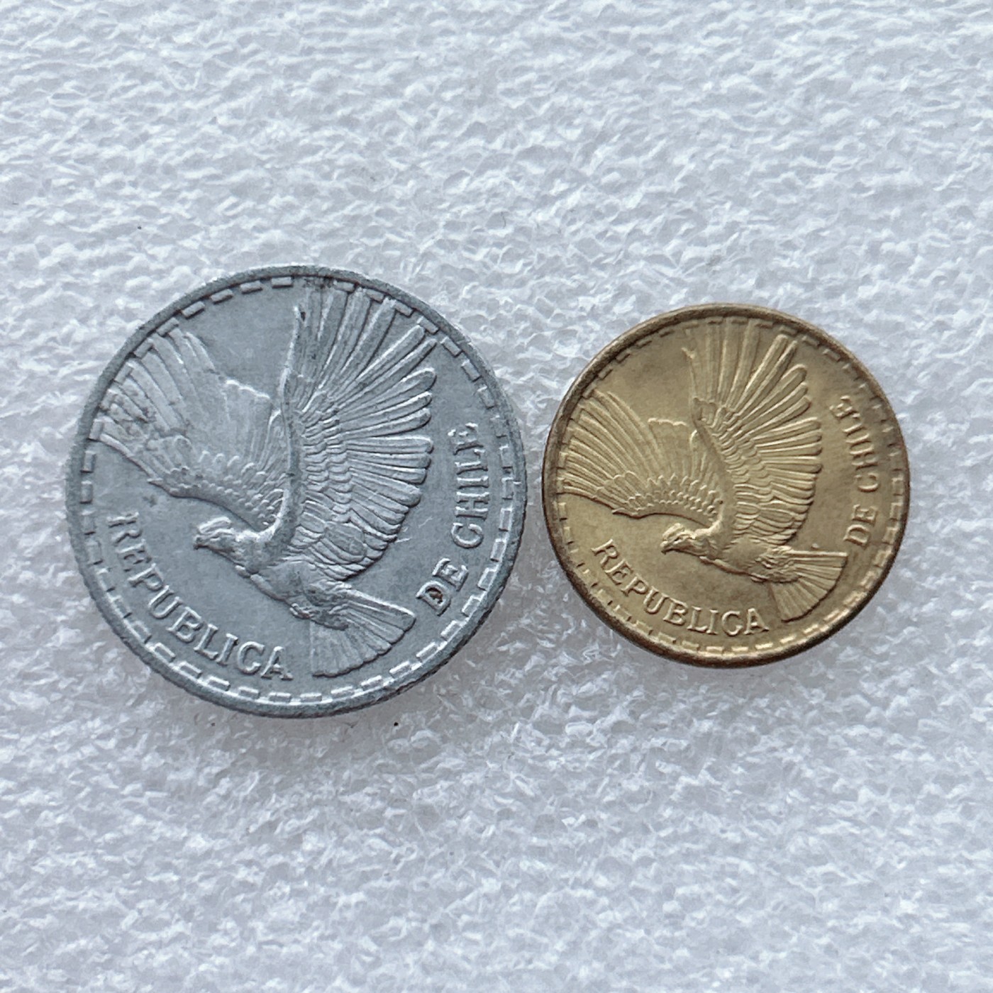 全场一元起拍 世界钱币散币场 第28期 智利60年代 美品 飞鹰版