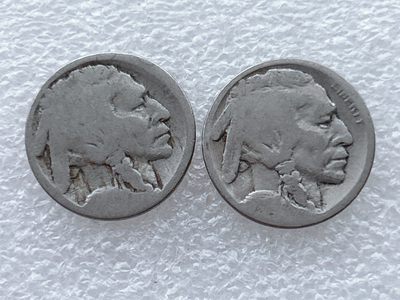 全场一元起拍 世界钱币散币场 第28期 - 无年份版 美国 印第安人 野牛 牦牛币5美分