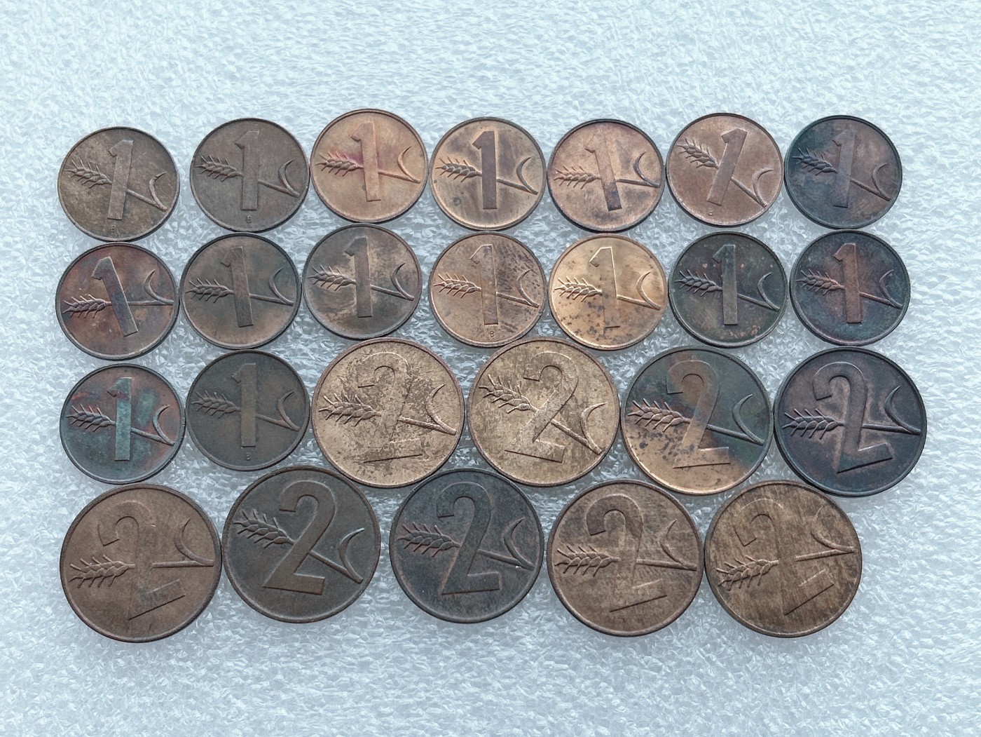 全场一元起拍 世界钱币散币场 第27期 瑞士1分、2分铜币