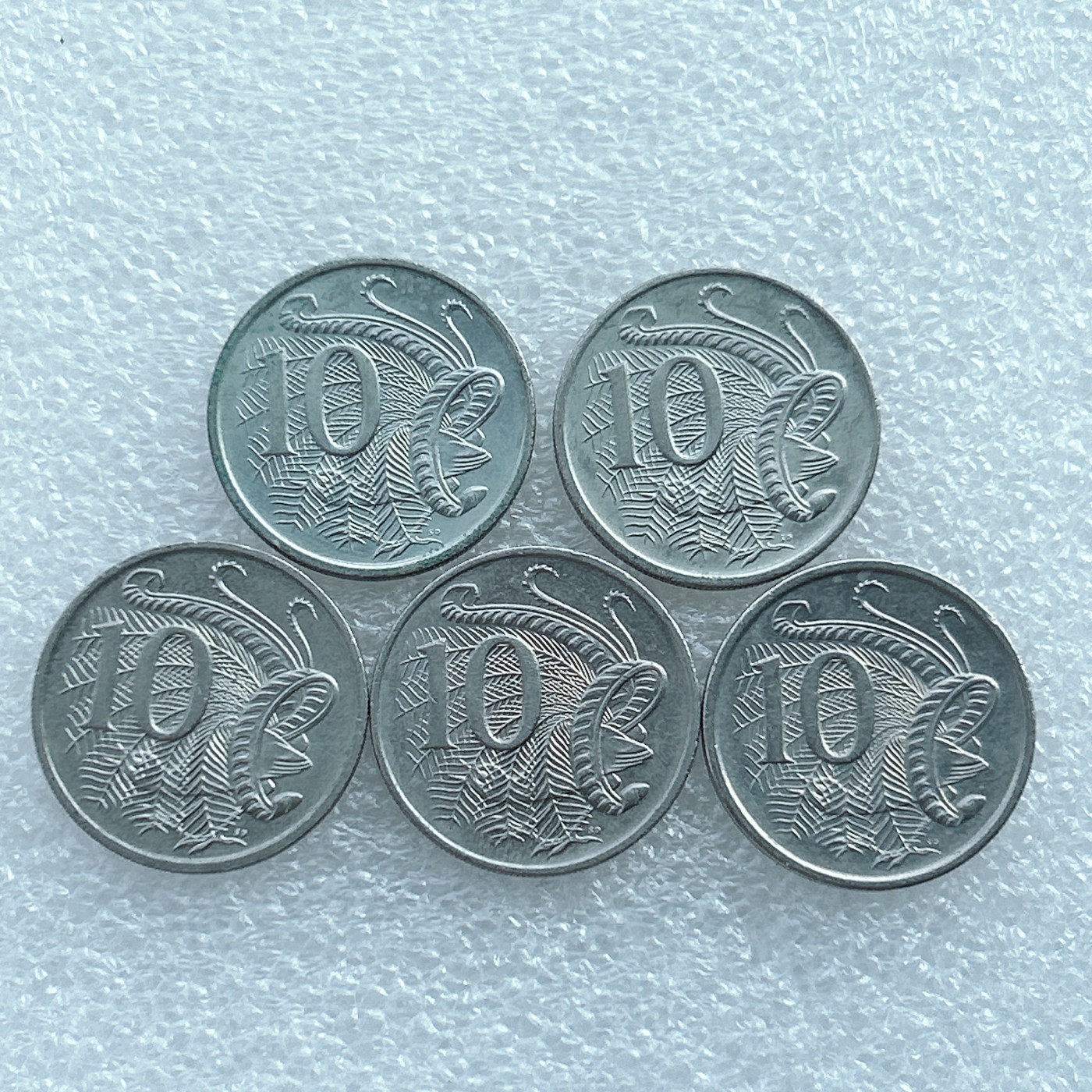 全场一元起拍 世界钱币散币场 第27期 澳大利亚10分5枚 中老年版