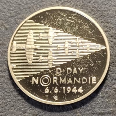 0起1加-纯粹捡漏拍-240双节炸场包邮连拍第四场东欧平原的金戈铁马 - 【少见】捷克1994年200克朗D-DAY五十周年精制纪念银币-量4082