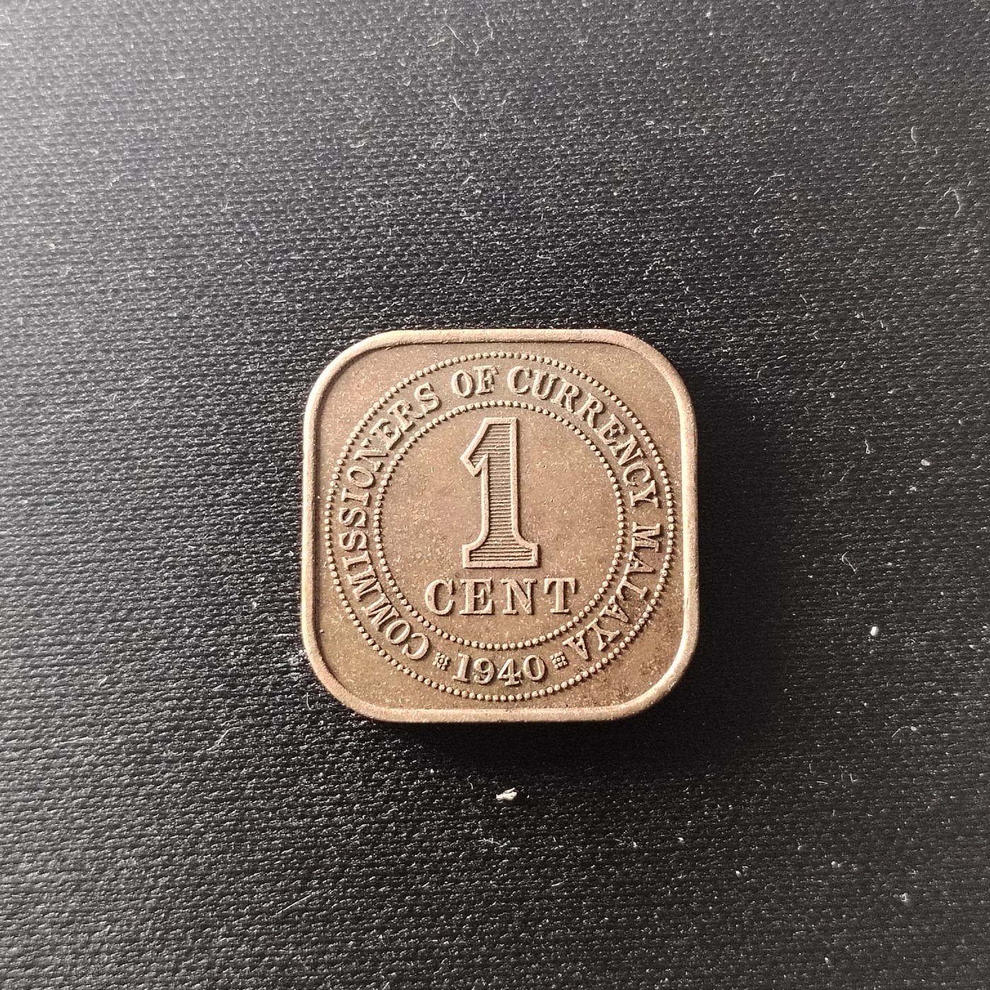 23046 英属马来亚 海峡 19.5mm 1940年 乔六 硬币钱币 4623