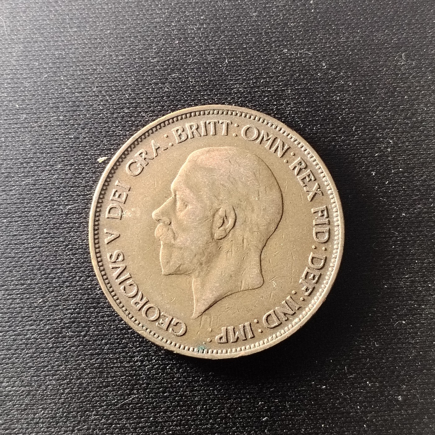 23046 英国1便士1931年乔治五世30.8mm铜币欧洲外国大硬币钱币外币4621