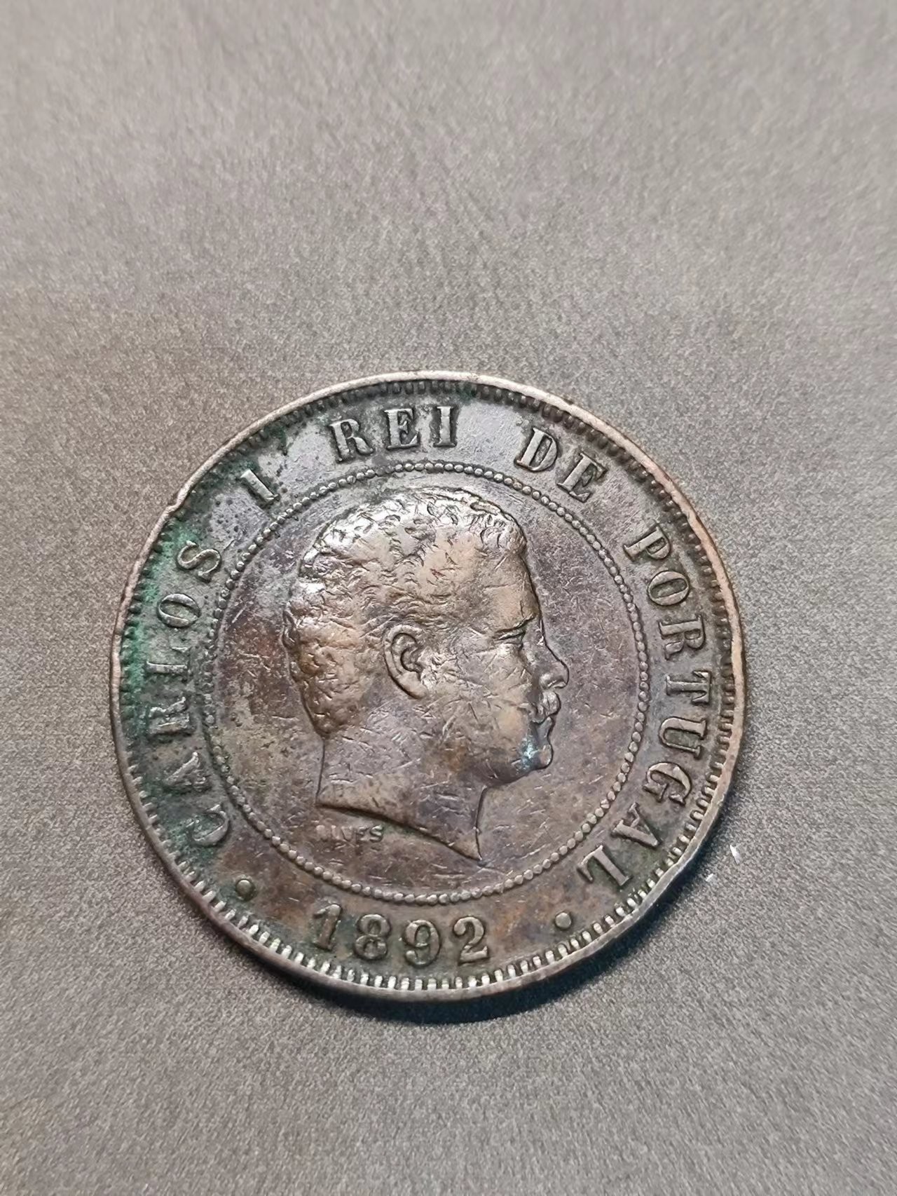 FCO-2-散币 葡萄牙20瑞斯1892年