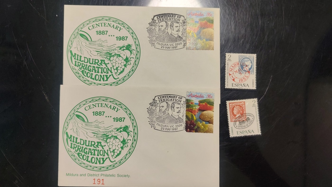 一月邮币社第四期拍卖国际邮票专场 限量水果首日封和西班牙新票