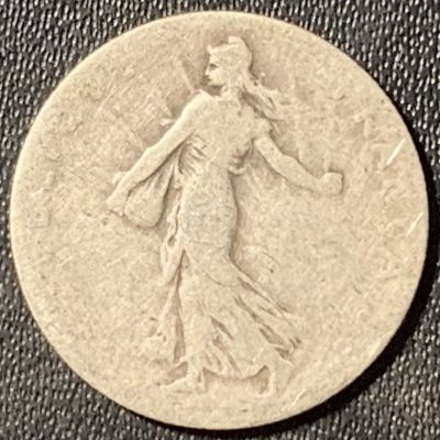 紫瑗钱币——第311期拍卖 - 法国 1898年 播种女神 50分 2.5克 0.835银