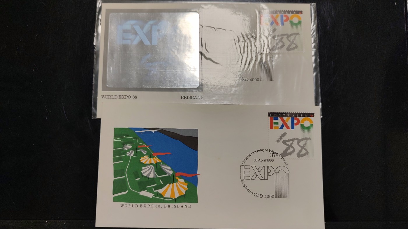 一月邮币社第四期拍卖国际邮票专场 澳大利亚88年首日封一对