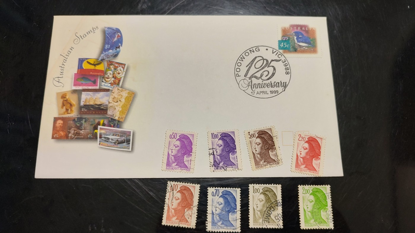 一月邮币社第四期拍卖国际邮票专场 澳洲蓝鸟首日封和法国信销