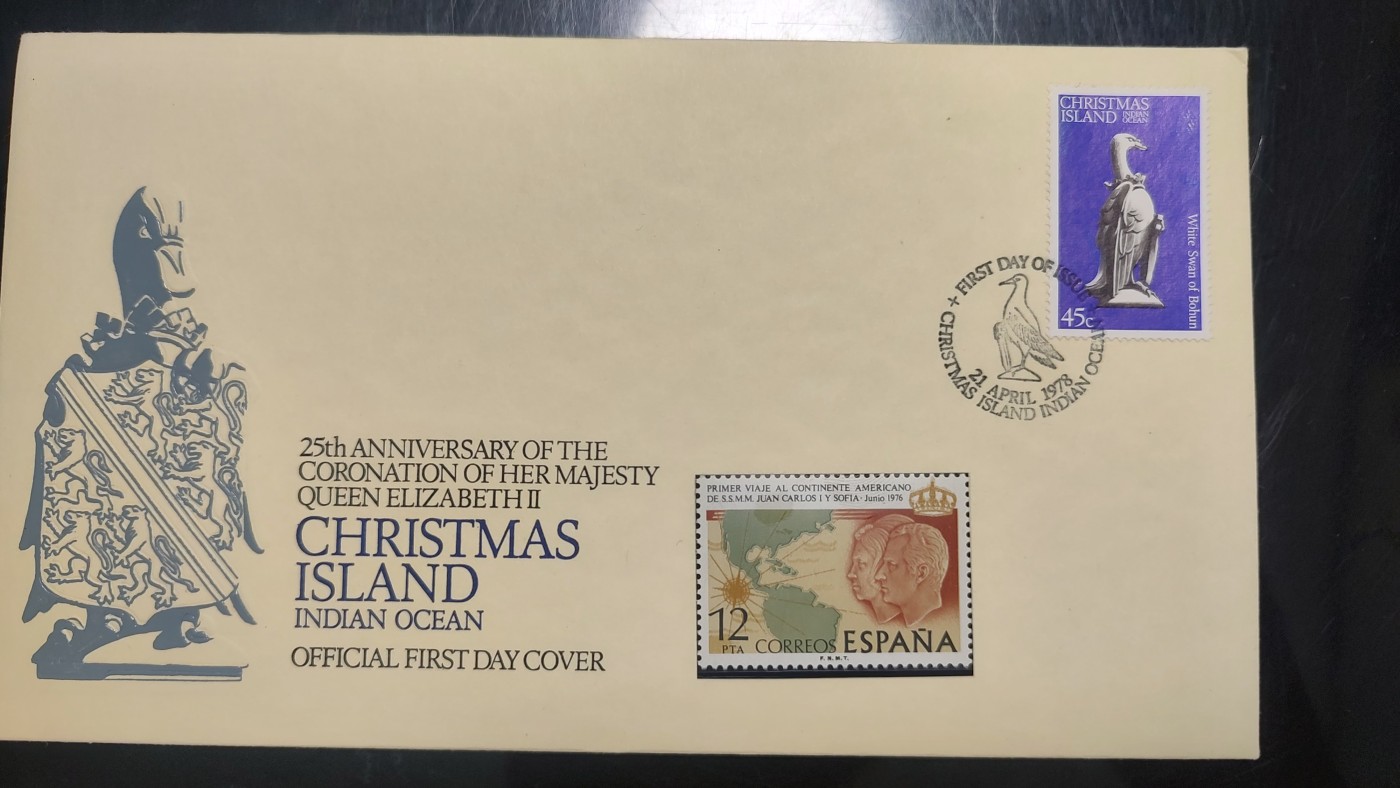 一月邮币社第四期拍卖国际邮票专场 圣诞岛首日封和西班牙新票