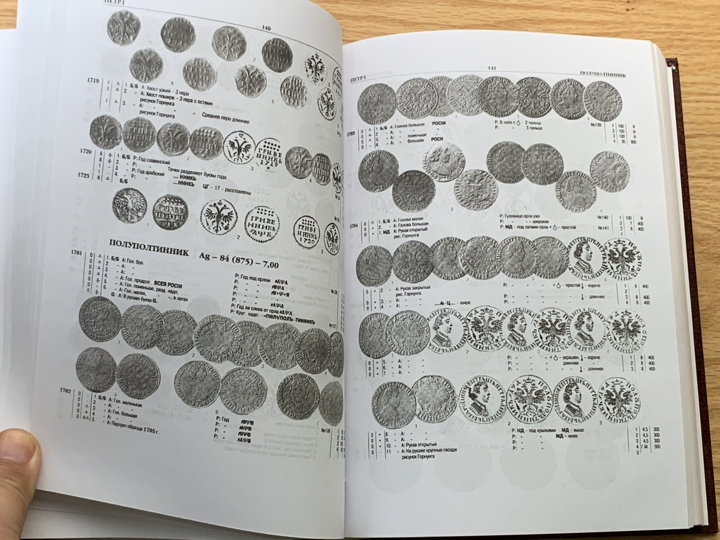 欢迎参加《竞宝斋》为国而庆 老张自藏专场 ，定制纪念章相赠 非原版 俄罗斯帝国钱币目录 595页 0.93公斤 精装 多本随机发