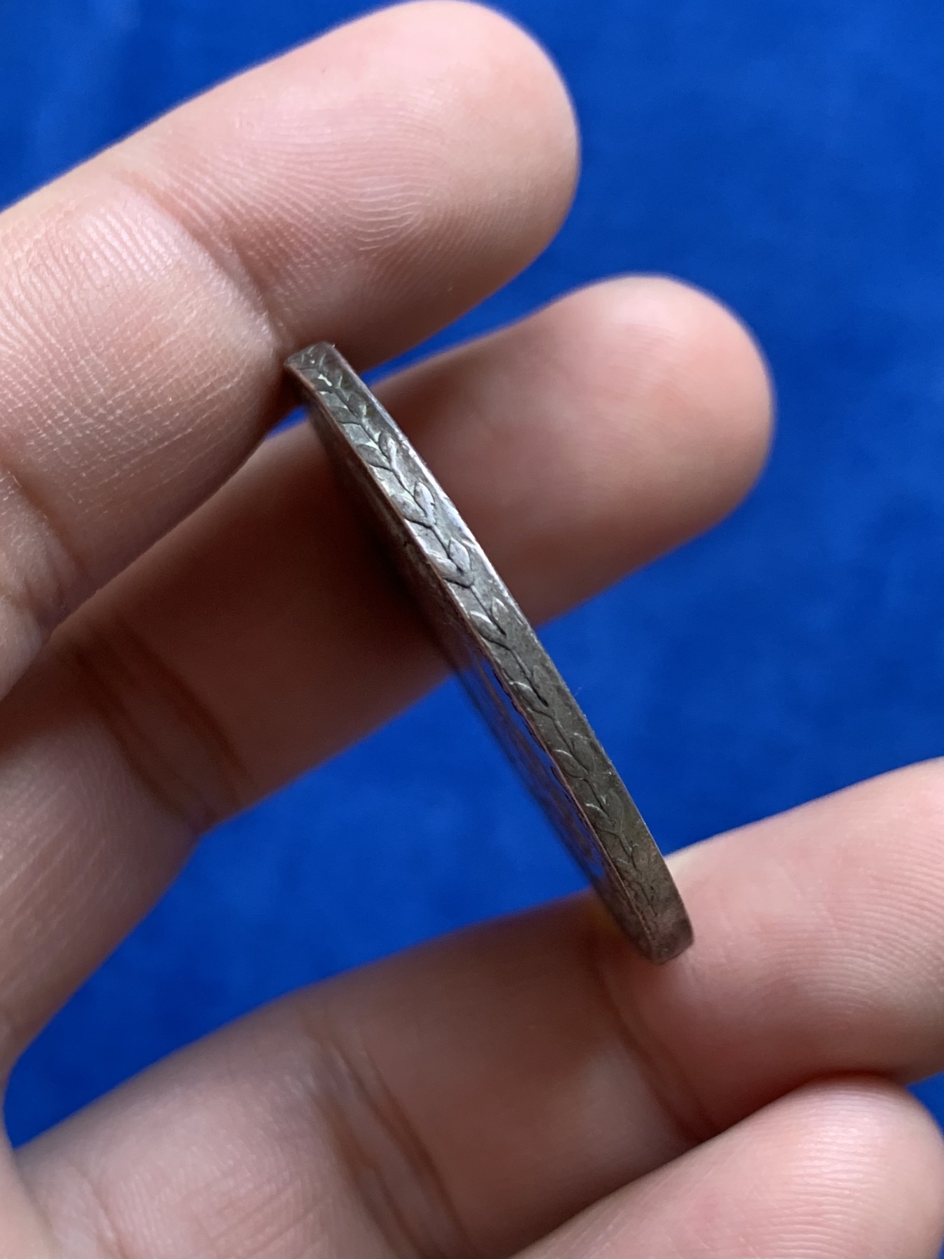 欢迎参加《竞宝斋》为国而庆 老张自藏专场 ，定制纪念章相赠 意大利卢卡1807年 埃莉萨波拿巴 5法郎大银币 传世老包浆 少见品种 非常漂亮