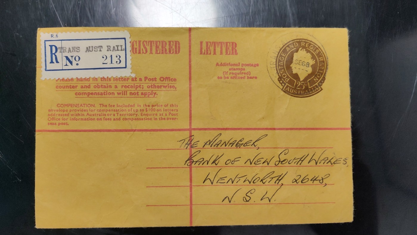 一月邮币社第四期拍卖国际邮票专场 澳大利亚老英皇头实寄封