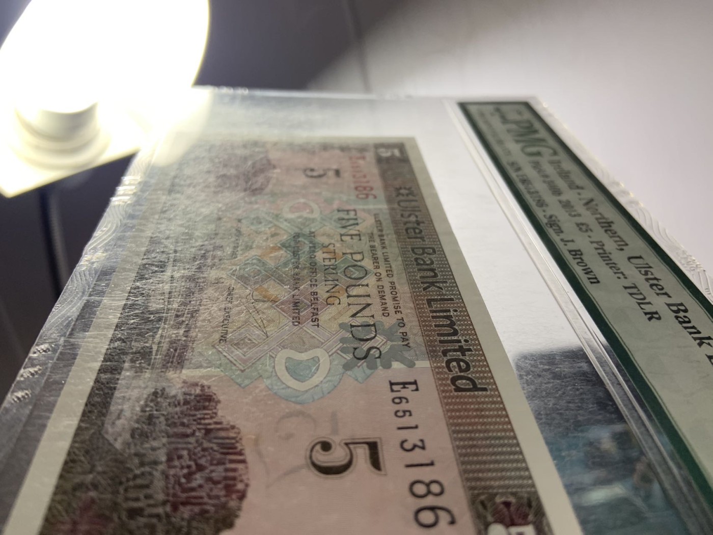 收藏联盟Quantum Auction 第294期拍卖 巴哈马彩背女王珍品 北爱尔兰阿斯特银行2013年5镑 PMG67 号码无47