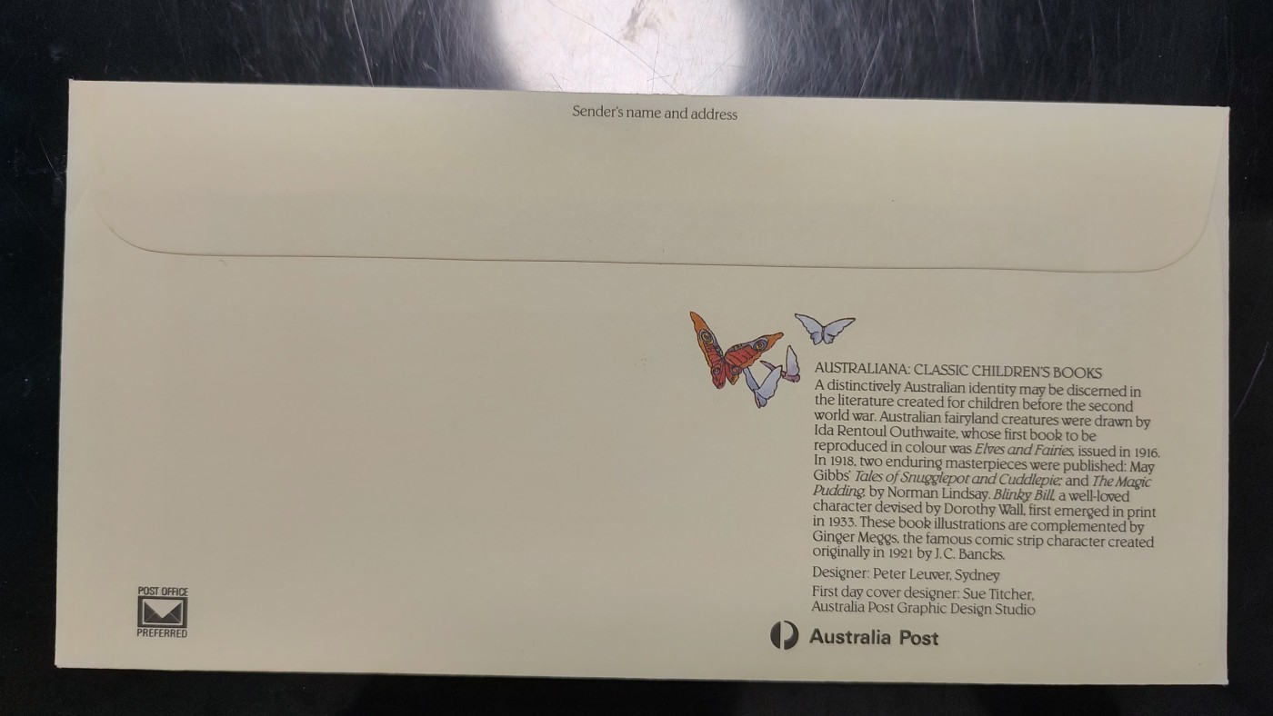 一月邮币社第四期拍卖国际邮票专场 1985年澳大利亚童话套票首日封