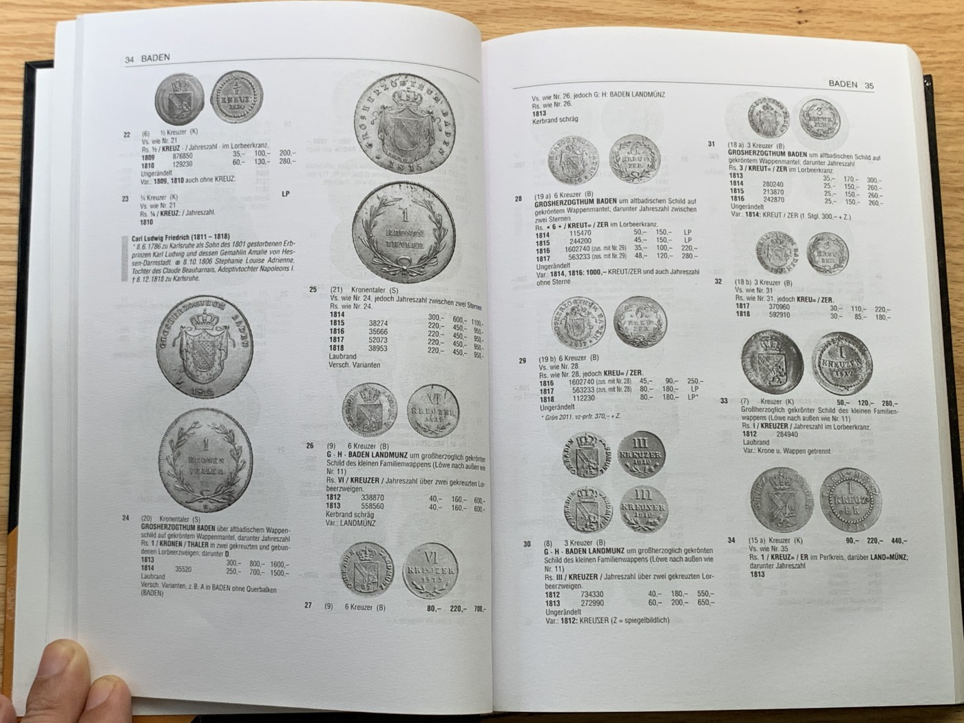 欢迎参加《竞宝斋》为国而庆 老张自藏专场 ，定制纪念章相赠 非原版 德国 1800后钱币目录 674页 1.05公斤 精装 多本随机发