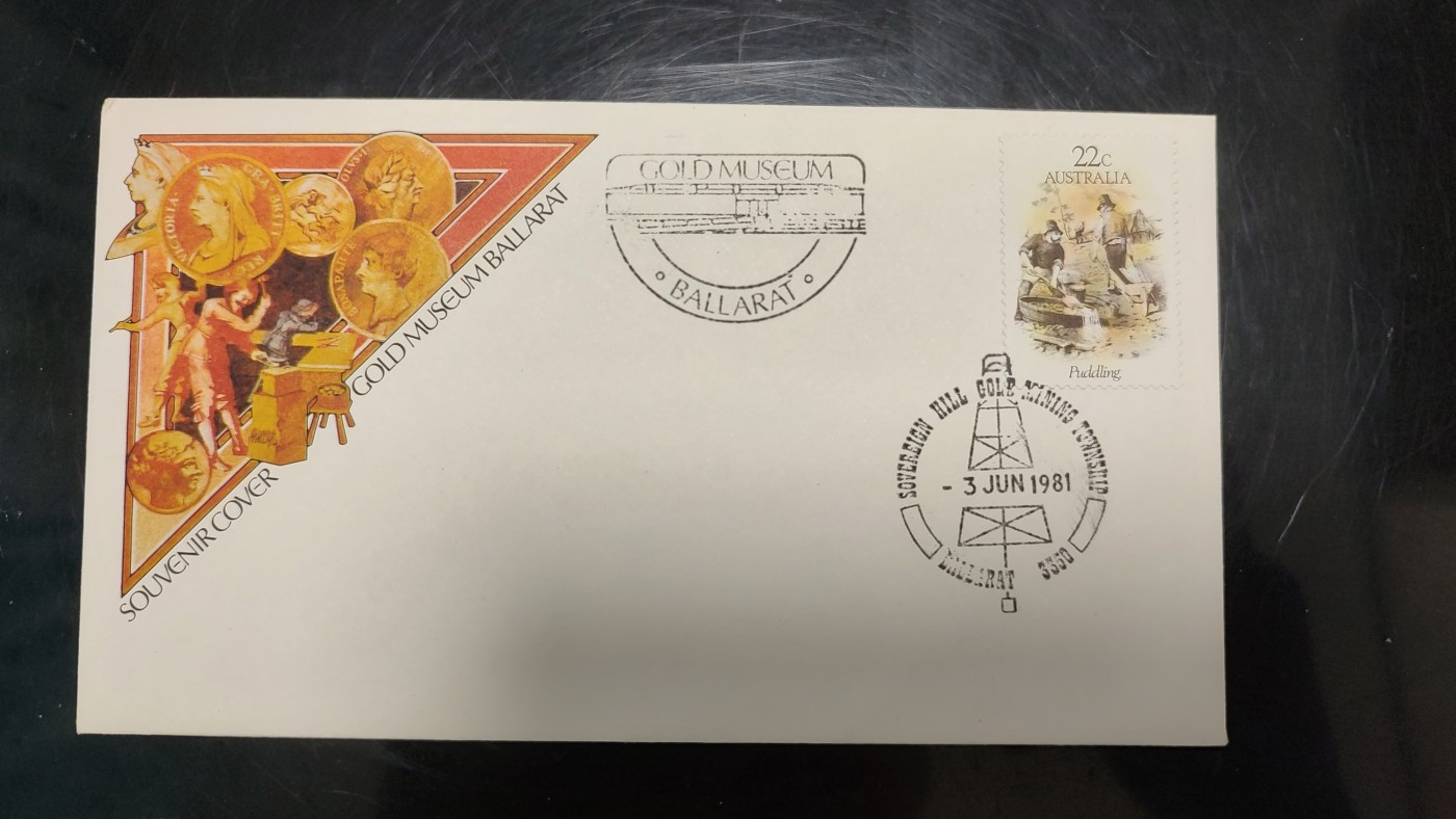 一月邮币社第四期拍卖国际邮票专场 1981年澳大利亚淘金首日封