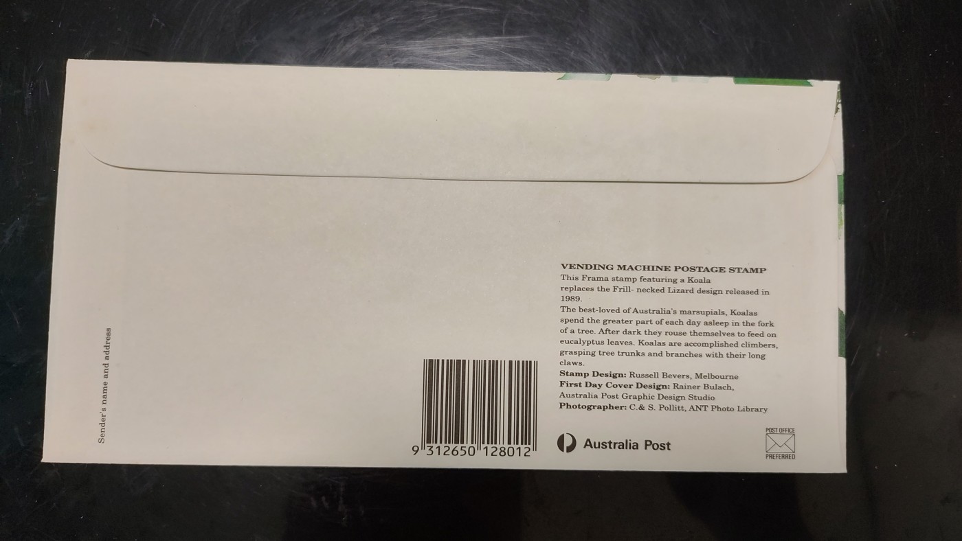 一月邮币社第四期拍卖国际邮票专场 漂亮的考拉付资首日封