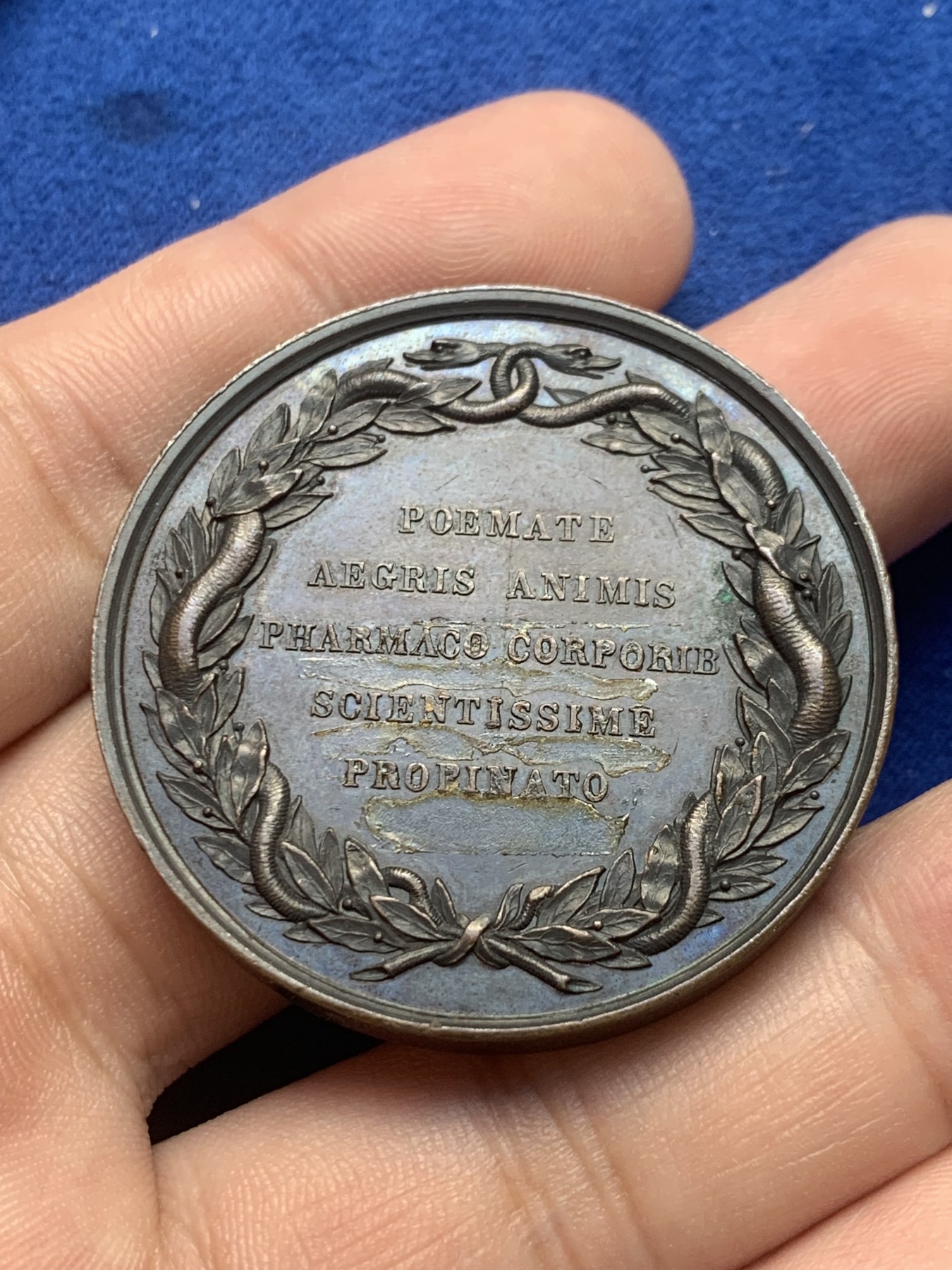 欢迎参加《竞宝斋》为国而庆 老张自藏专场 ，定制纪念章相赠 意大利 Girometti与Cerbara 作品 1850左右制作 大铜章9枚一组 单枚重量约49克41.6mm 巧克力包浆高浮雕 意大利的少见