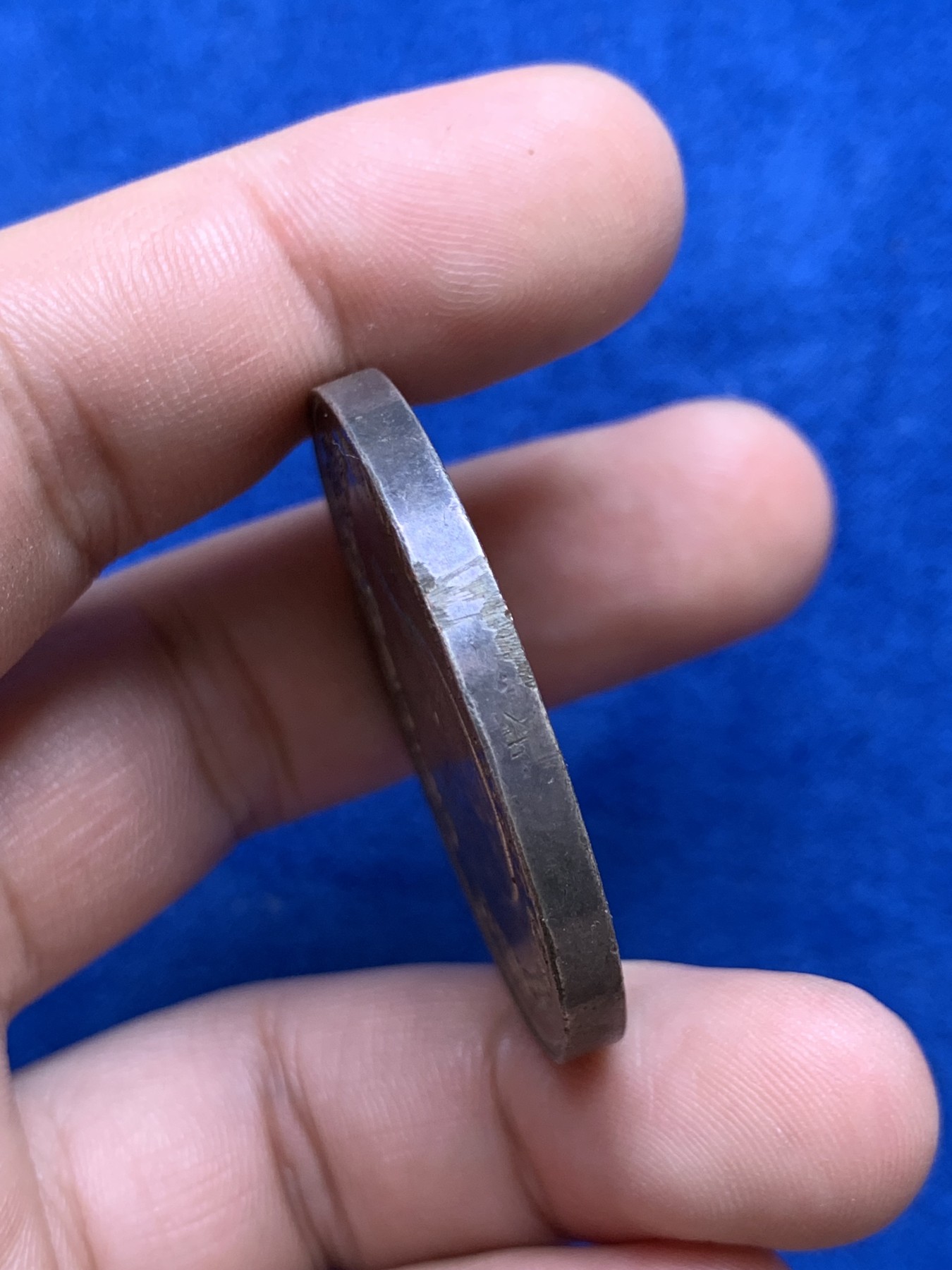 欢迎参加《竞宝斋》为国而庆 老张自藏专场 ，定制纪念章相赠 德国 普鲁士 1861-1886 威廉一世 执政25周年纪念 镀银大铜章（看不出材质就当铜的吧）34克 40.4mm 设计精美 哥特体漂亮 难得品种