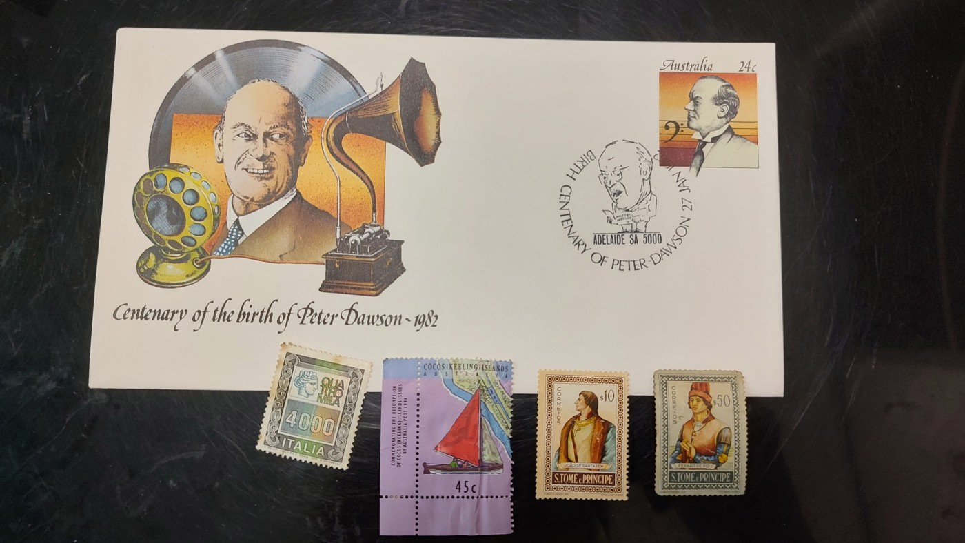 一月邮币社第四期拍卖国际邮票专场 1982年澳大利亚音乐首日封和未盖销票一些