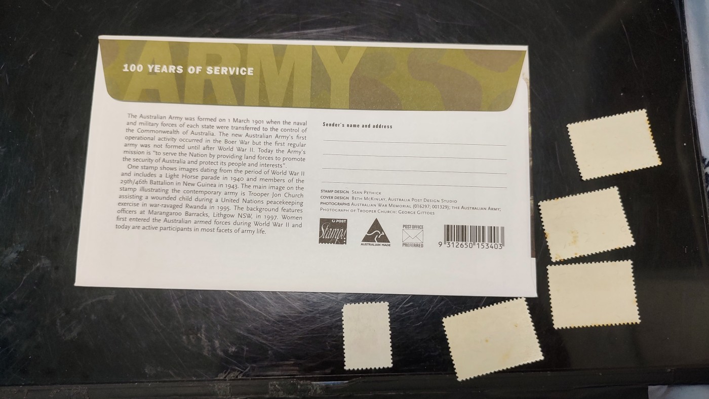 一月邮币社第四期拍卖国际邮票专场 2001年澳大利亚军人套票首日封和土耳其新票