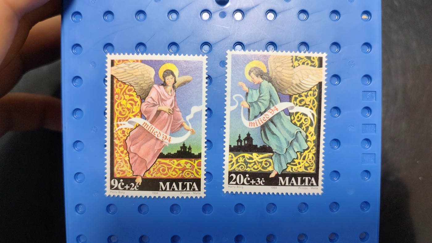 一月邮币社第四期拍卖国际邮票专场 马塔尔天使邮票一对