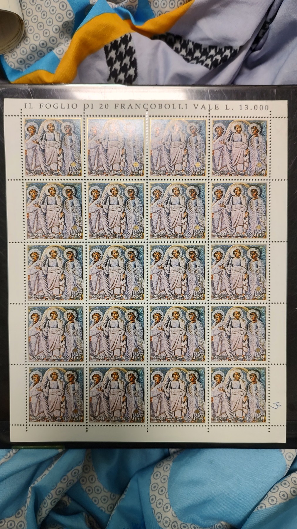 一月邮币社第四期拍卖国际邮票专场 1990年梵蒂冈大版新票