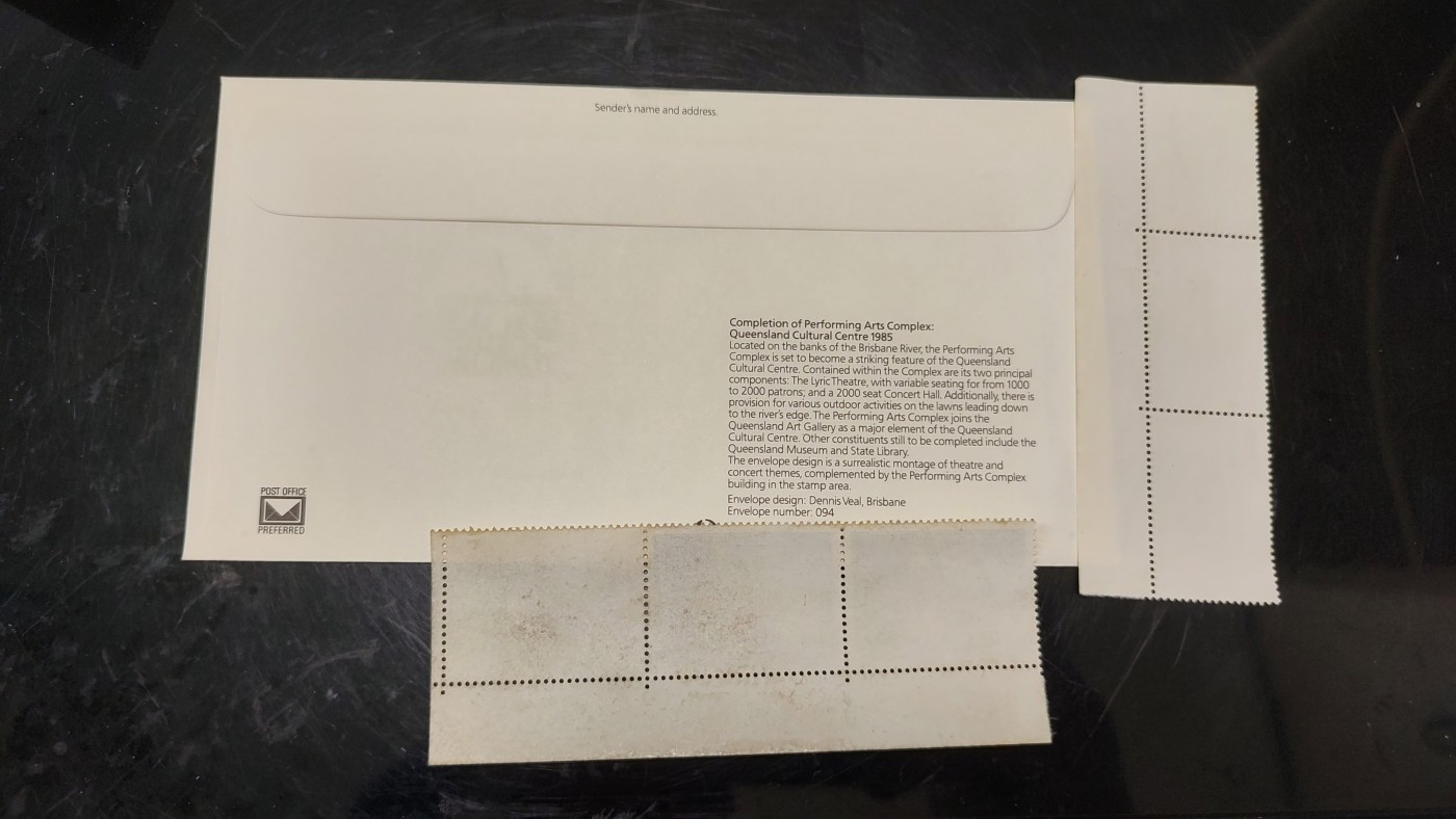 一月邮币社第四期拍卖国际邮票专场 1985年澳大利亚音乐首日封和老挝高值新票