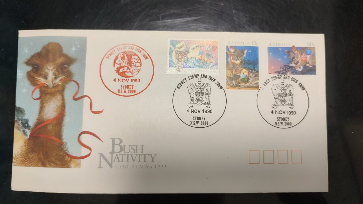 一月邮币社第四期拍卖国际邮票专场 1990年澳大利亚考拉童话套票首日封
