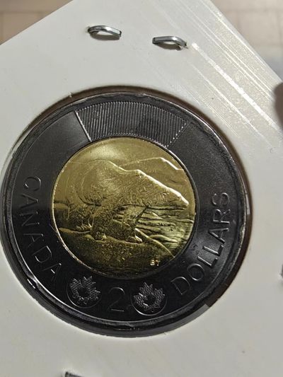 硬币 - 卷拆加拿大致敬女王黑圈2元