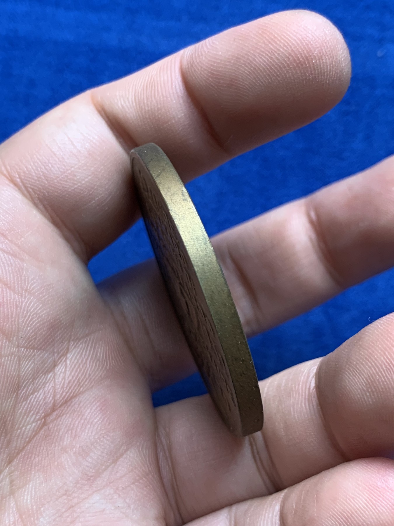 欢迎参加《竞宝斋》为国而庆 老张自藏专场 ，定制纪念章相赠 瑞士1882-1932 戈特哈德隧道 纪念铜章 42.6克 45.3mm 少见品种 能查到的成交记录分别为 64美元和155美元