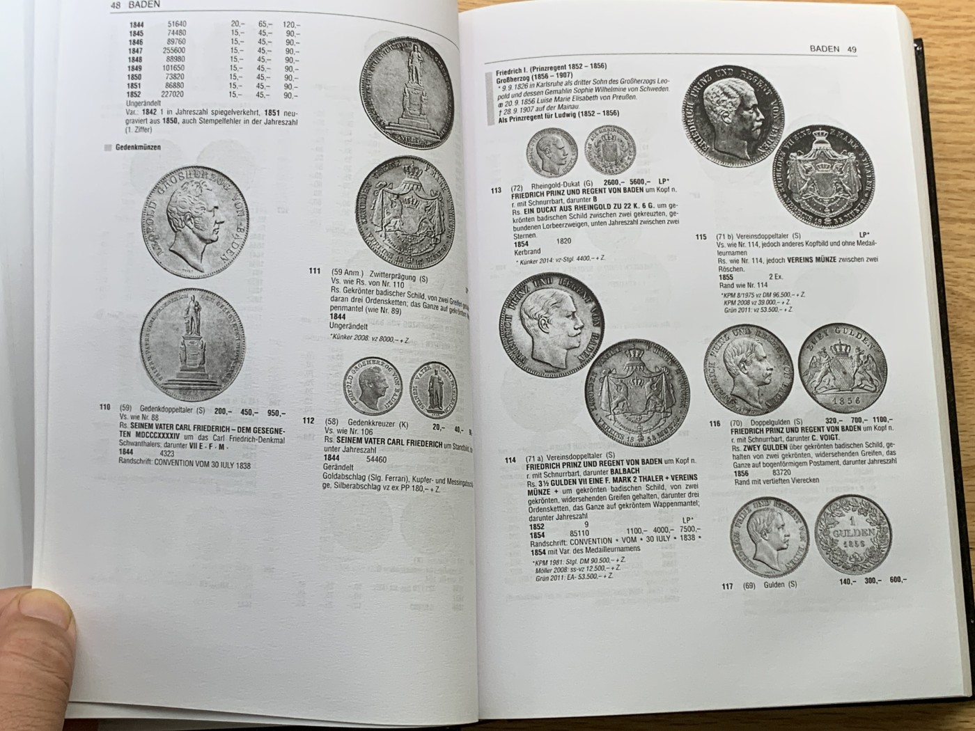 欢迎参加《竞宝斋》为国而庆 老张自藏专场 ，定制纪念章相赠 非原版 德国 1800后钱币目录 674页 1.05公斤 精装 多本随机发