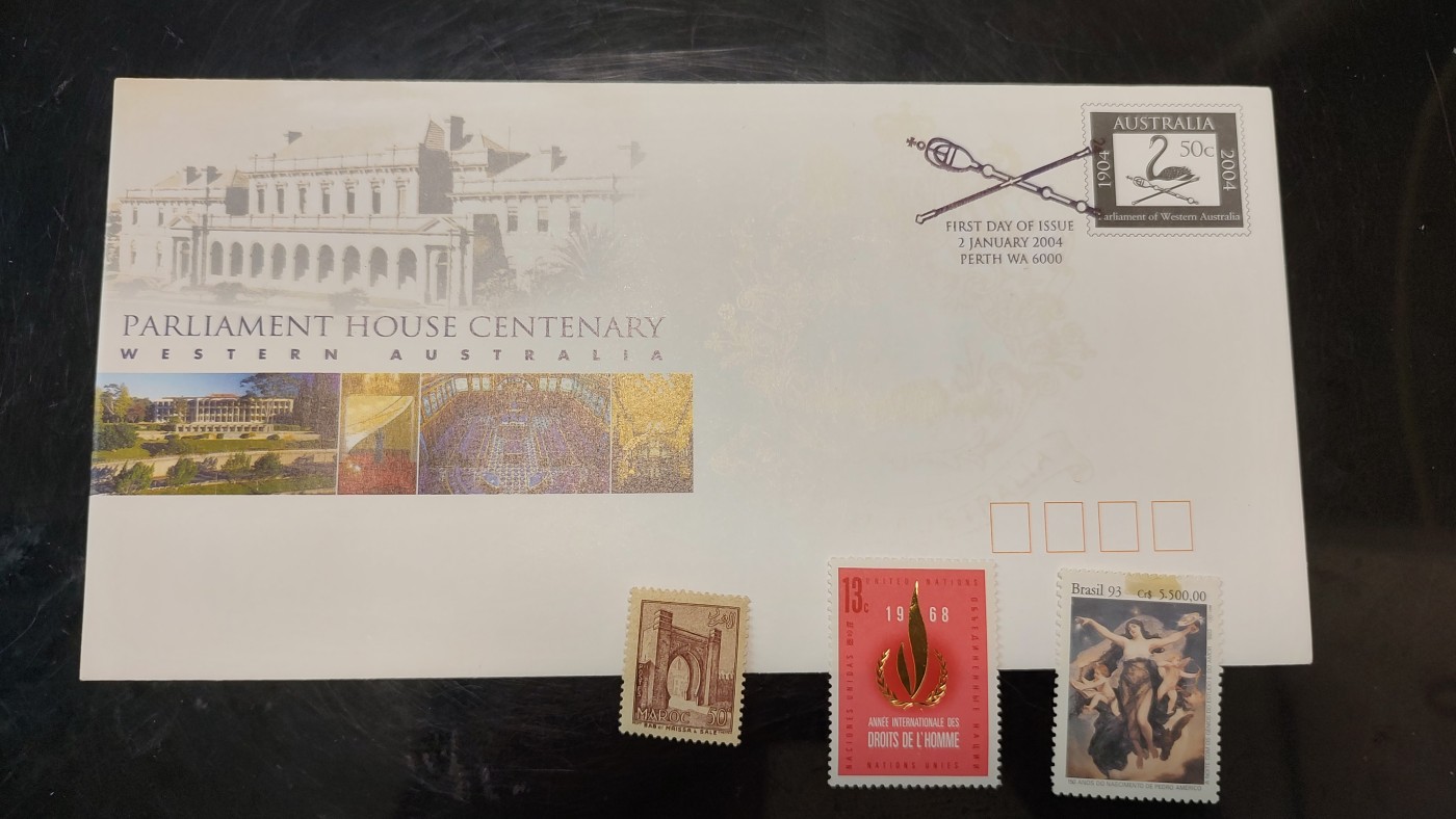 一月邮币社第四期拍卖国际邮票专场 2004年澳大利亚建筑首日封和新票等