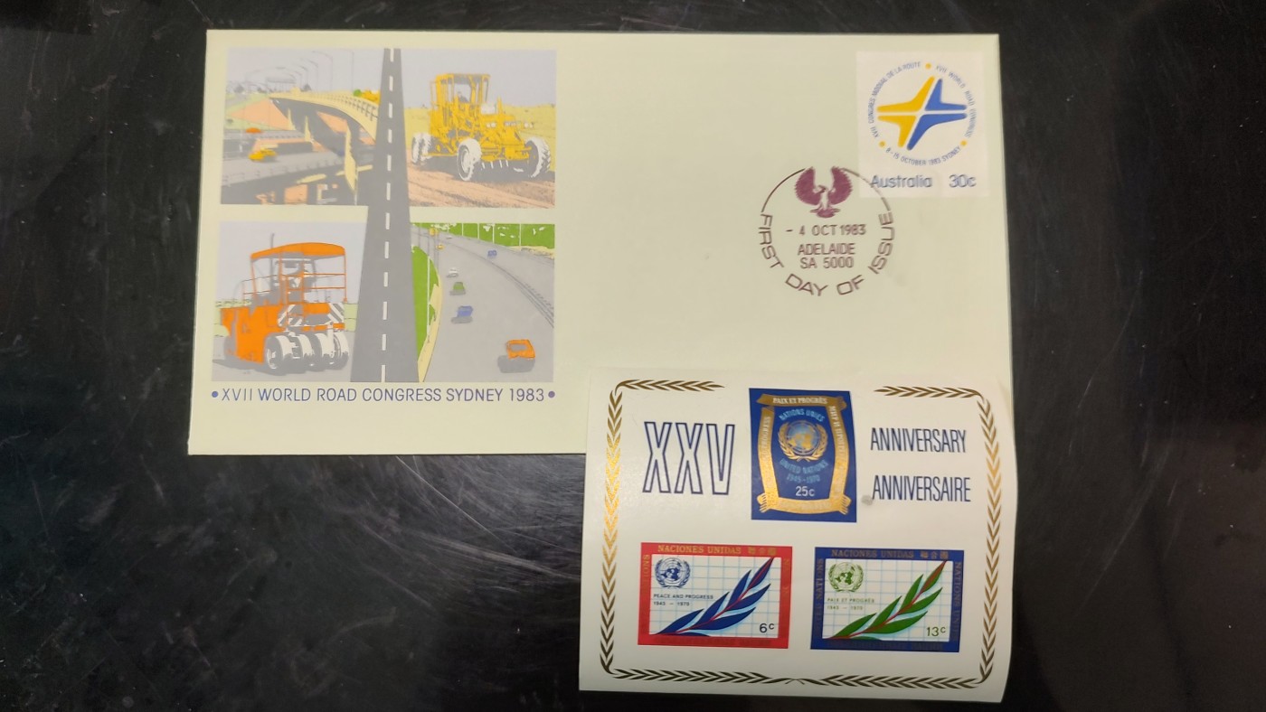 一月邮币社第四期拍卖国际邮票专场 1993年澳大利亚城建首日封和联合国小型张