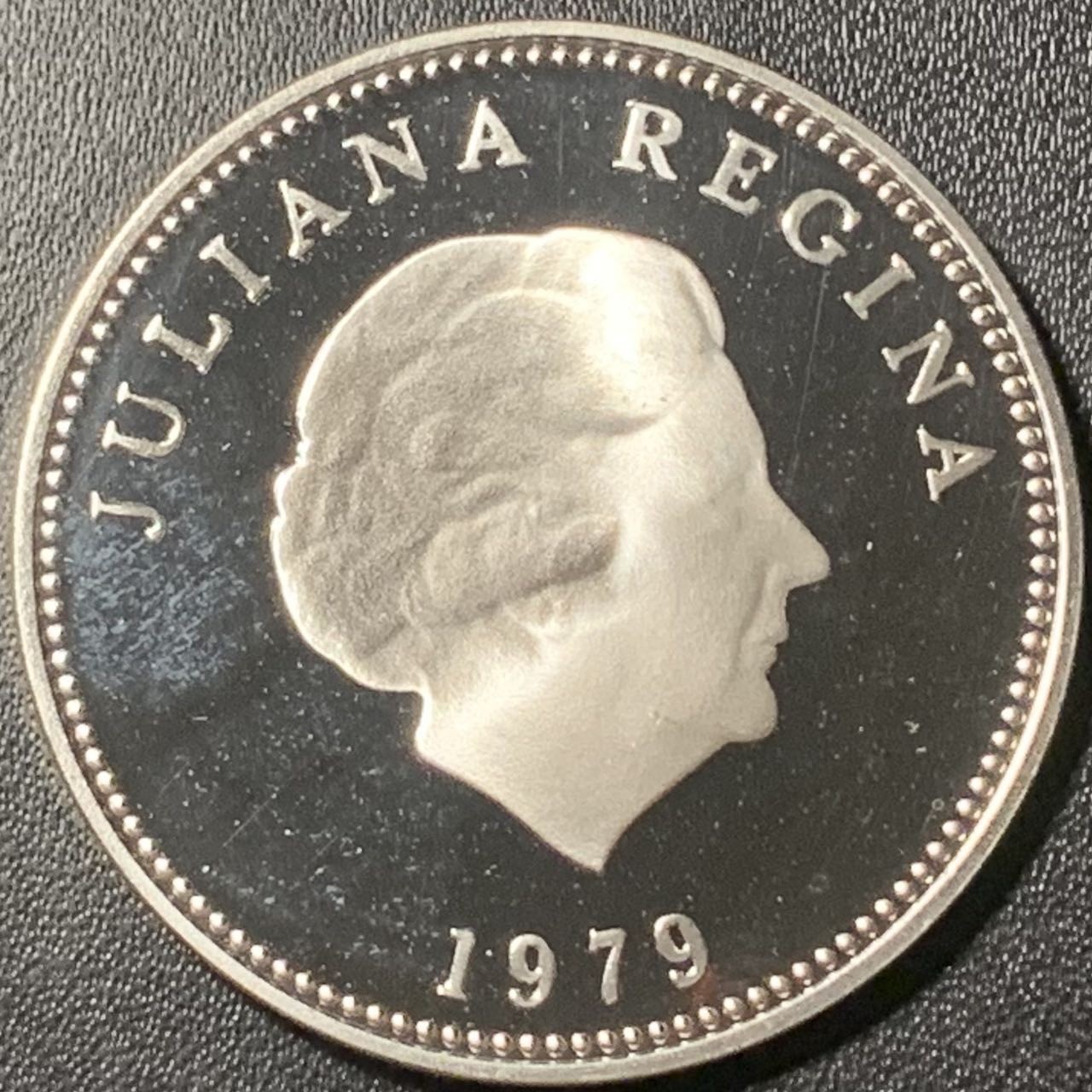 紫瑗钱币——第331期拍卖 荷属安的列斯 1979年 国际儿童年 25盾 27.21克 0.925银 精制